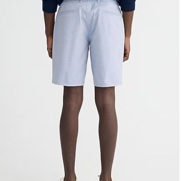 J. Crew Tech Oxford Shorts in Sky blue NWT size 36/9 - Picture 3 of 16